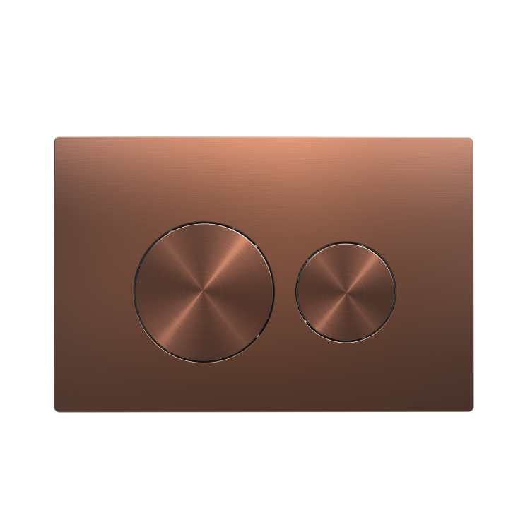 Matt Black Wall Hung Smart Bidet with Brushed Bronze Pneumatic Flush Plate, 820mm Frame & Cistern – Purificare