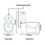 Close Coupled Corner Toilet with Soft Close Seat - Laos