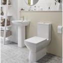 BUN/BeBa_7106A-B/71152 Close Coupled Toilet and Basin Bathroom Suite - Tabor