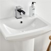 Tabor 460mm Basin and Pedestal - waste and tap included