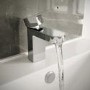Chrome basin tap and wall mounted bath filler tap pack - Como