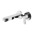 Chrome basin tap and wall mounted bath filler tap pack - Como