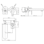 Chrome Wall Mounted Bath Mixer Tap - Como