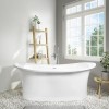 Torrelino Freestanding Bath and Newport Toilet and Basin Bath Suite 