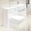 White Cuba Right Hand Combination Unit -  Tabor&amp;#153; Back To Wall Toilet