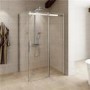 1000 x 800 Aquafloe Elite 8mm Sliding Shower Enclosure (Standard Glass)