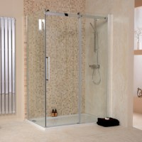 1200 x 800mm Sliding Enclosure with Shower Tray 8mm Glass - Aquafloe Elite II