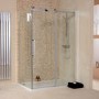 1200 x 800mm Sliding Enclosure with Shower Tray 8mm Glass - Aquafloe Elite II