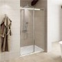 Sliding Shower Door 1400mm - 8mm Glass - Aquafloe Elite ll Range