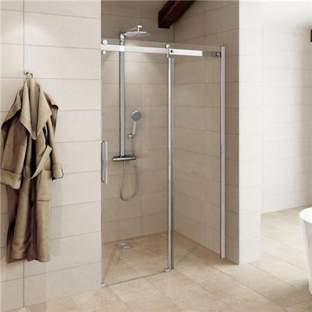 Sliding Shower Door 1400mm - 8mm Glass - Aquafloe Elite ll Range