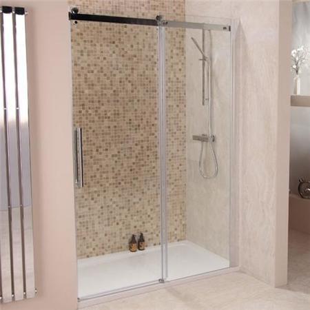Sliding Shower Door 1400mm - 8mm Glass - Aquafloe Elite ll Range