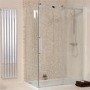 Sliding Shower Enclosure 1400 x 900mm  - 8mm Glass - Aquafloe Elite Range