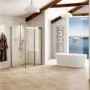 Sliding Shower Enclosure 1400 x 900 - 8mm Standard Glass - Aquafloe Elite Range