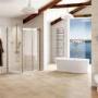 Sliding Shower Enclosure 1400 x 900 - 8mm Standard Glass - Aquafloe Elite Range