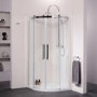 Quadrant Shower Enclosure Frameless 900 x 900mm - 8mm Glass - Aquafloe Elite II Range