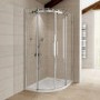 1200 x 800 Aquafloe Elite ll 8mm Right Hand Offset Quadrant Enclosure