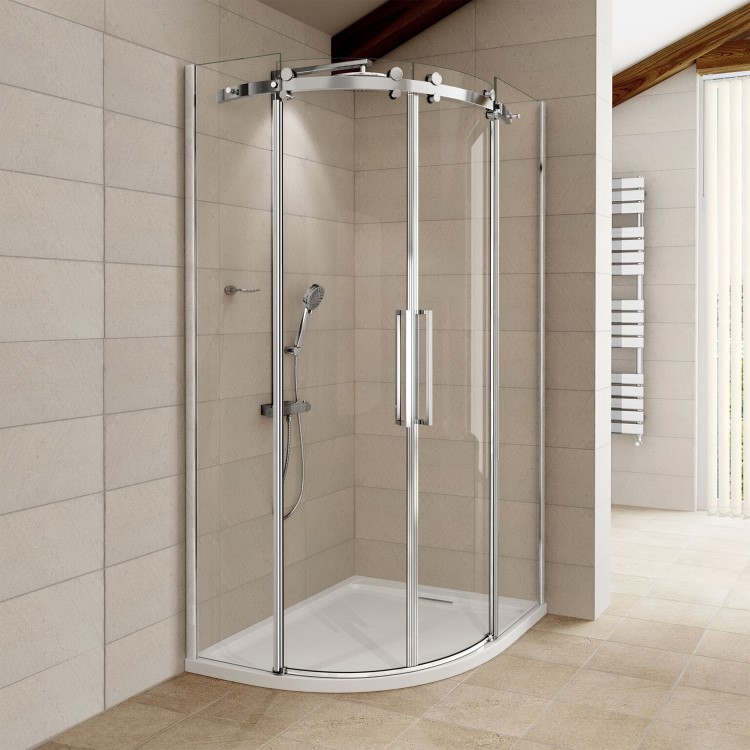 1200 x 800 Aquafloe Elite ll 8mm Right Hand Offset Quadrant Enclosure