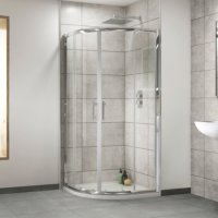 Sliding Door Quadrant Enclosure with Shower Tray 800 x 800mm - 6mm Glass - Aquafloe Range Sliding Door Quadrant Enclosure with Shower Tray 800 x 800mm - 6mm Glass - Aquafloe Range