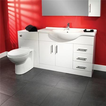 Toilet and Basin Combination Unit - 1050mm Vanity Unit with Tampa Toilet - Windsor