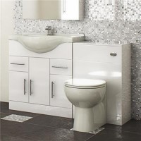 Toilet and Basin Combination Unit - 750mm Vanity Unit & Tampa Toilet - Windsor