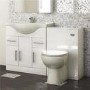Toilet and Basin Combination Unit - 750mm Vanity Unit & Tampa Toilet - Windsor