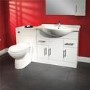 Toilet and Basin Combination Unit - 750mm Vanity Unit & Tampa Toilet - Windsor