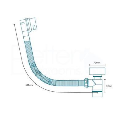 Vision Riser Slide Shower Rail Kit with S9 Triple Valve, Wall Outlet, Filler & Overflow 