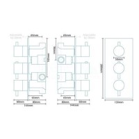 Vision Riser Slide Shower Rail Kit with S9 Triple Valve, Wall Outlet, Filler & Overflow 