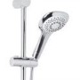 Vision Riser Slide Shower Rail Kit with S9 Triple Valve, Wall Outlet, Filler & Overflow 