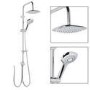 Vision Riser Slide Shower Rail Kit with S9 Triple Valve, Wall Outlet, Filler & Overflow 