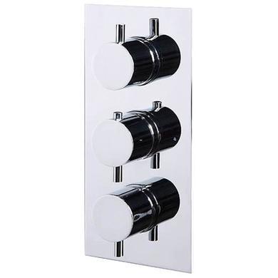Vision Riser Slide Shower Rail Kit with S9 Triple Valve, Wall Outlet, Filler & Overflow 