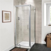 Pivot Shower Enclosure 800 x 760mm - 6mm Glass - Aquafloe Range