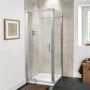 Pivot Shower Enclosure 800 x 760mm - 6mm Glass - Aquafloe Range