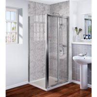 Bi-Fold Shower Enclosure 1000 x 800mm - 6mm Glass - Aquafloe Range