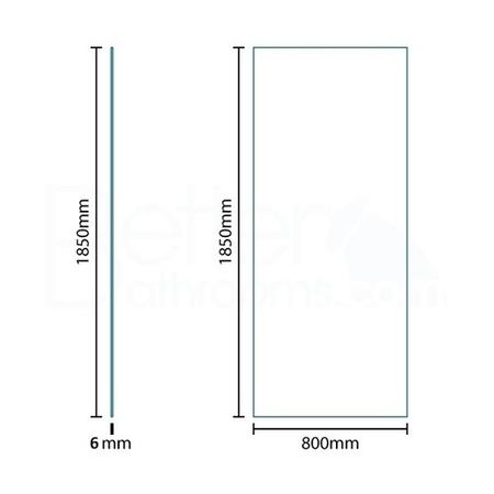 Bi-Fold Shower Enclosure 1000 x 800mm - 6mm Glass - Aquafloe Range