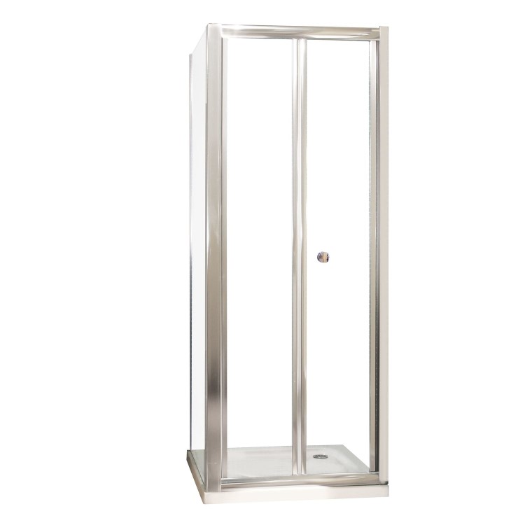 Bi-Fold Shower Enclosure with Tray 1000 x 900mm - 6mm Glass - Aquafloe Range