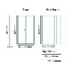 Bi Fold Door Enclosure 900mm with Side Panel 700mm - 6mm Glass - Aquafloe Range