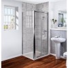 Bi-Fold Shower Enclosure with Tray 900 x 760mm - 6mm Glass - Aquafloe Range