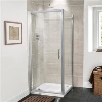 Pivot Enclosure with Tray 800 x 800mm 6mm Glass - AquaFloe Range