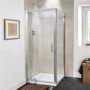 Pivot Enclosure with Tray 800 x 800mm 6mm Glass - AquaFloe Range
