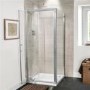 Pivot Enclosure with Tray 800 x 800mm 6mm Glass - AquaFloe Range