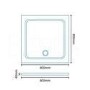 Pivot Enclosure with Tray 800 x 800mm 6mm Glass - AquaFloe Range