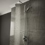 Vas Traditional Triple Exposed Shower Valve with Luxury Rigid Riser Kit