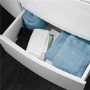 1010mm  Wall Hung Vanit Unit with Basin - Doors & Drawers - Voss