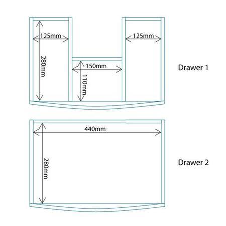 1010mm  Wall Hung Vanit Unit with Basin - Doors & Drawers - Voss