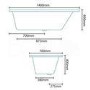 Tabor 1400 x 700 Bath-Right hand
