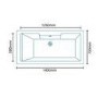 Tabor 1400 x 700 Bath-Right hand