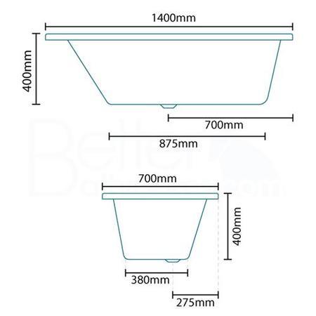 Tabor 1400 x 700 Bath-Right hand