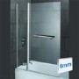 Left Hand Whirlpool Bath - Double Bath Screen - L1700 x W750mm - Tabor