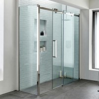 Sliding Shower Enclosure Left Hand 1400 x 900mm - 10mm Glass - Trinity